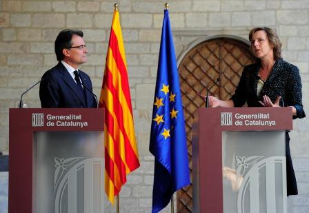  La comissària Connie Hedegaard va presentar la campanya de la UE contra el canvi climàtic a Catalunya