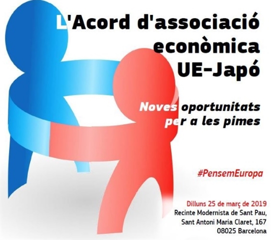 Invitació - Jornada sobre l'Acord UE-Japó i les pimes. Barcelona, 25 de març de 2019