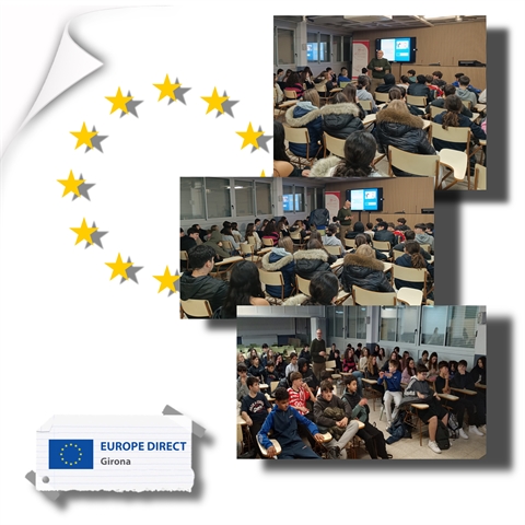 Taller "Joventut activa a la UE" a l'INS Montilivi, 17 de gener de 2025