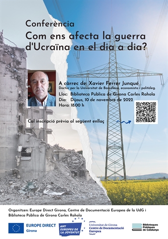 Com ens afecta la guerra d'Ucraïna en el dia a dia? Conferència a càrrec de Xavier Ferrer Junqué