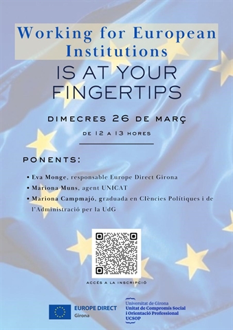 26 Març - Working for European Institutions is at your fingertips