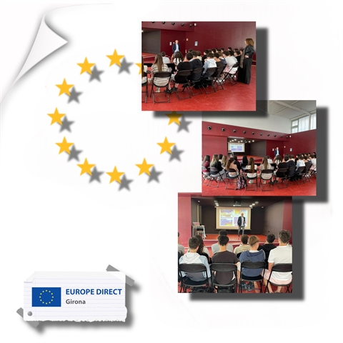 Taller "Joventut activa a la UE" a l'INS Vilablareix, 23 d'abril de 2025