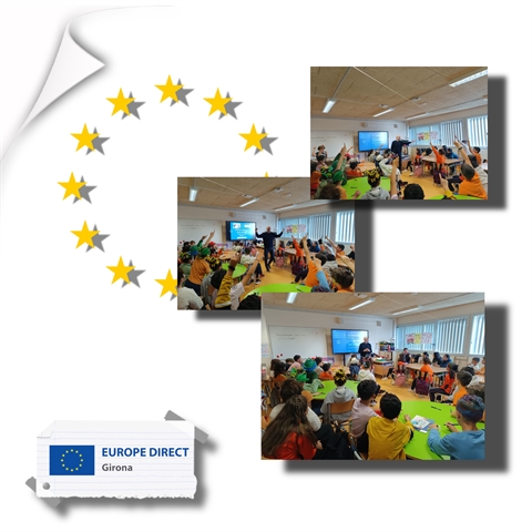 Taller "Joventut activa a la UE" a l'Escola Domeny, 26 de febrer de 2025