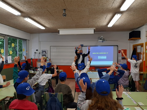 Taller "Joventut activa a la UE" a l'Escola Migdia, Girona  14 de maig de 2021