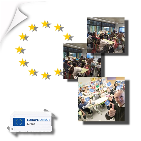 Taller "Joventut activa a la UE" a l'Escola Sant Roc, 04 de febrer de 2025