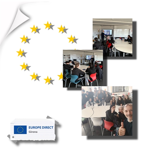 Taller "Joventut activa a la UE" a l'INS Brugulat, 05 de febrer de 2025