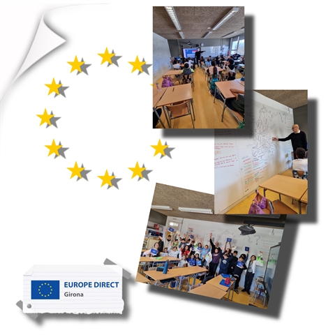 Taller "Joventut activa a la UE" a l'Escola El Morrot, 04 de febrer de 2025