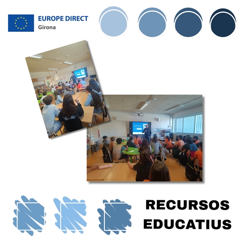 Taller "Joventut activa a la UE" a l'Escola Domeny, 17 d'abril de 2026