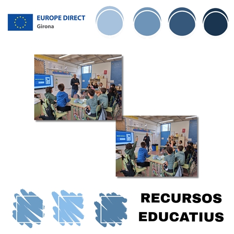 Taller "Joventut activa a la UE" a l'Escola Les Escomes, 15 de maig de 2026