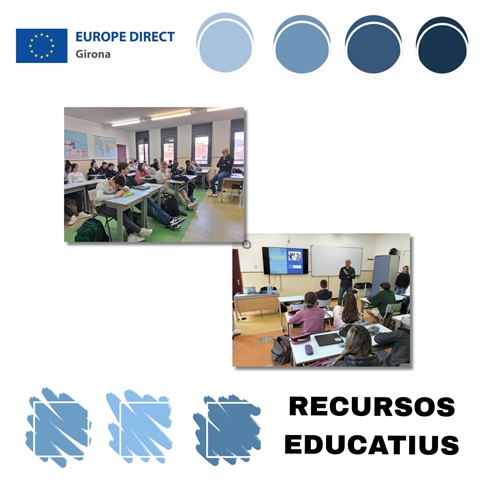 Taller "Joventut activa a la UE" a l'Escola Pia Olot, 15 de maig de 2026