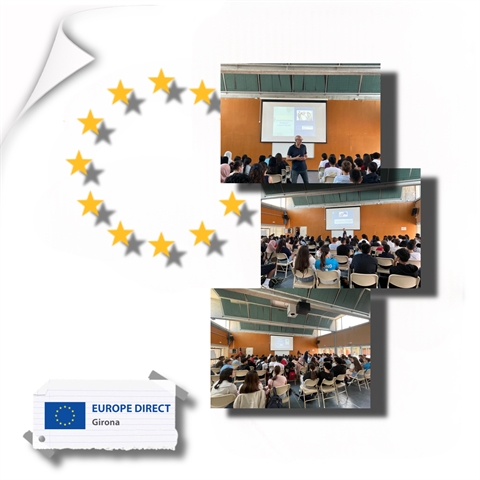 Taller "Joventut activa a la UE" a l'INS Santa Eugènia, 21 de maig de 2025