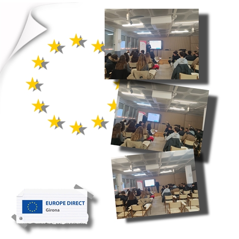 Taller "Joventut activa a la UE" a l'INS Montilivi, 14 de febrer de 2025