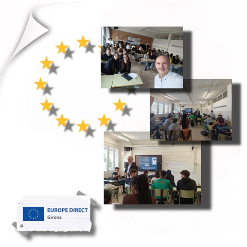 Taller "Joventut activa a la UE" a l'INS Pere Alsius, 27 de març de 2025