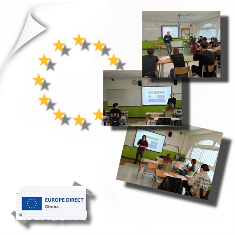 Taller "Joventut activa a la UE" a l'INS el Pedró, 04 d'abril de 2025