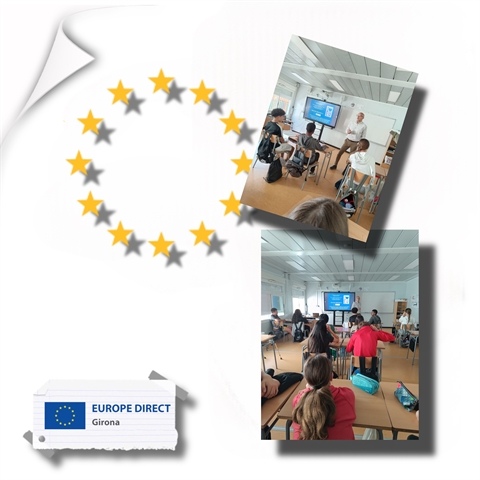 Taller "Joventut activa a la UE" a l'INS Montseny, 22 d'abril de 2025