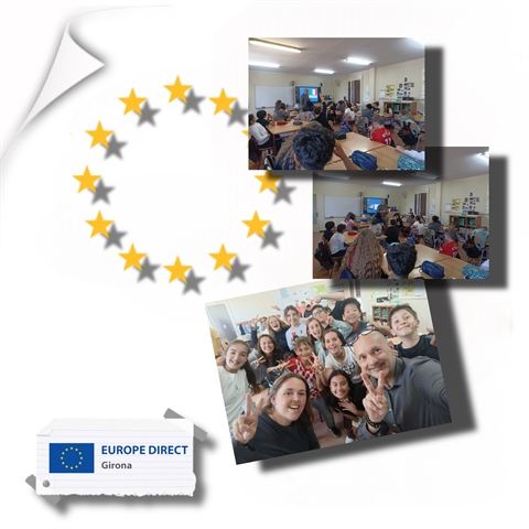 Taller "Joventut activa a la UE" a l'INS Cor de Maria, 13 de maig de 2025