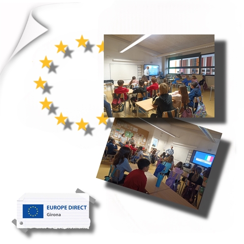 Taller "Joventut activa a la UE" a l'INS La Bòbila, 15 de maig de 2025