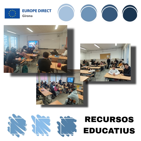 Taller "Joventut activa a la UE" a l'INS Frederic Martí Carreras, 30 de gener de 2026