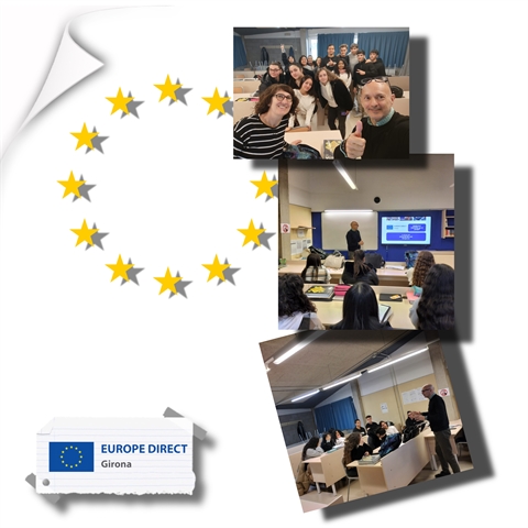 Taller "Joventut activa a la UE" a l'INS Jonquera, 17 de desembre de 2024