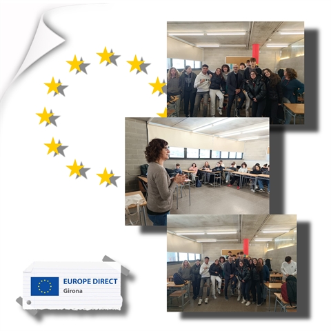 Taller "Joventut activa a la UE" a l'INS Llançà, 29 de gener de 2025