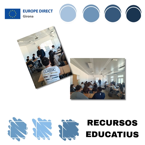Taller "Joventut activa a la UE" a l'INS Pla de l'Estany, 07 d'abril de 2026