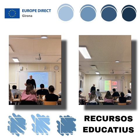 Taller "Joventut activa a la UE" a l'INS Pla de l'Estany, 23 de gener de 2026