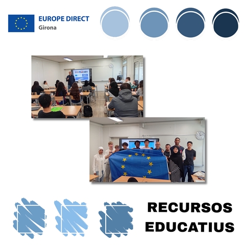 Taller "Joventut activa a la UE" a l'INS Salvador Espriu, 05 de maig de 2026