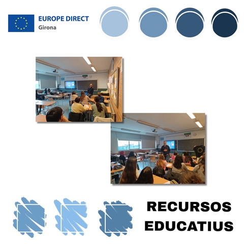 Taller "Joventut activa a la UE" a l'INS Sant Hilari Sacalm, 13 d'abril de 2026