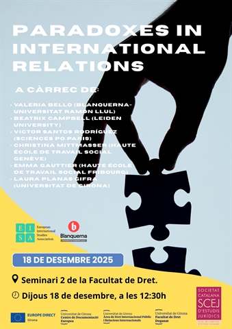 Paradoxes in International Relations - 18 de desembre
