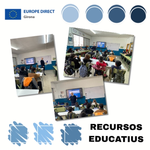 Taller "Joventut activa a la UE" a l'Escola Migdia, 21 de novembre de 2025