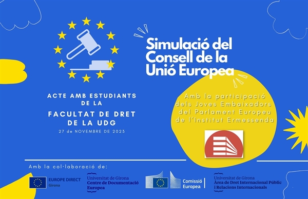Simulació del Consell de la UE a la Facultat de dret, 27 de novembre 