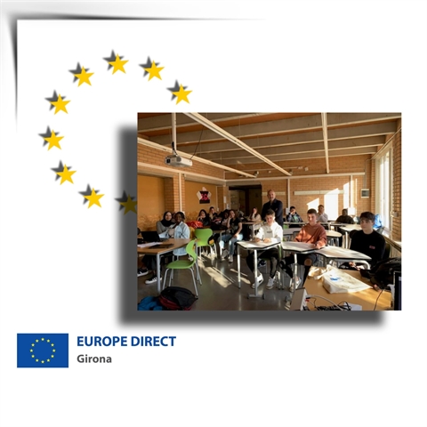 Taller "Joventut activa a la UE" a l'INS Bosc de la Coma, 23 de març de 2023