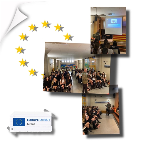 Taller "Joventut activa a la UE" a l'Escola Vedruna, 20 d'abril de 2023