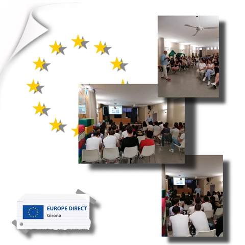 Taller "Joventut activa a la UE" a l'Escola Vedruna, 14 de juny de 2023