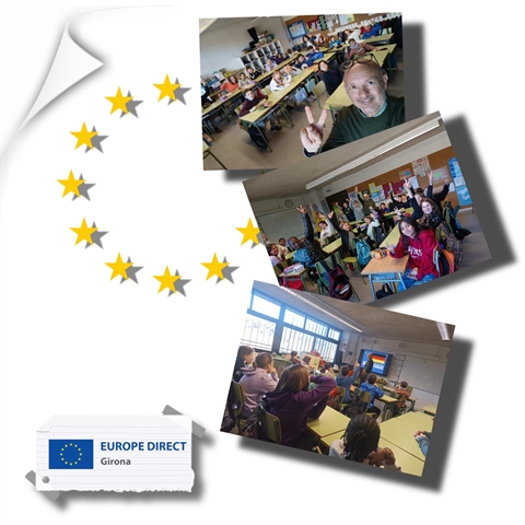 Taller "Joventut activa a la UE" a l'Escola Sant Roc, 18 de gener de 2024