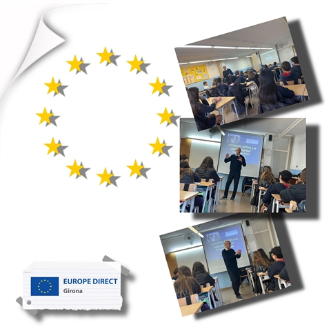 Taller "Joventut activa a la UE" a l'Escola Vedruna, Girona, 04 de desembre de 2024