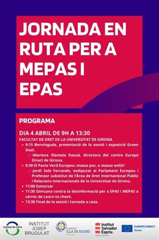 4 abril - Jornada En Ruta per a EPAS i MEPAS