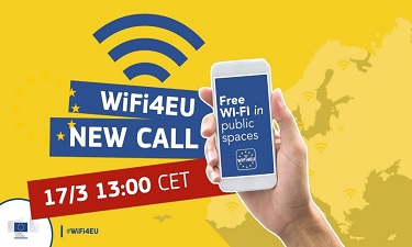 El 17 de març obre la 4a convocatòria WiFi4EU per a instal·lar wifi a espais públics municipals