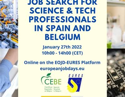 JOB SEARCH FOR SCIENCE & TECH PROFESSIONALS IN SPAIN AND BELGIUM
